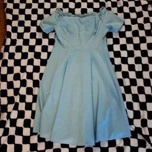 BELLE POQUE BLUE VINTAGE STYLE DRESS 2XL